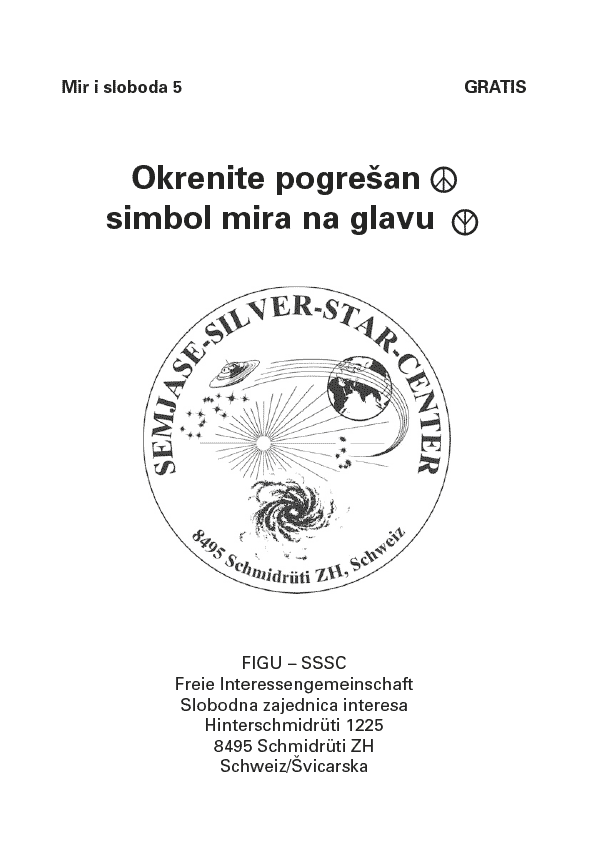 Okrenite pogrešan simbol mira na glavu