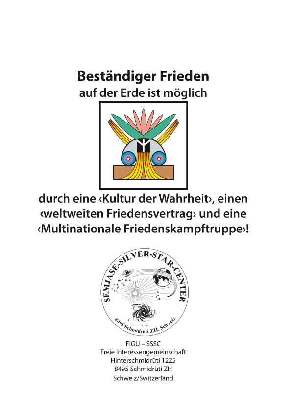 Beständiger Frieden auf der Erde ist möglich
