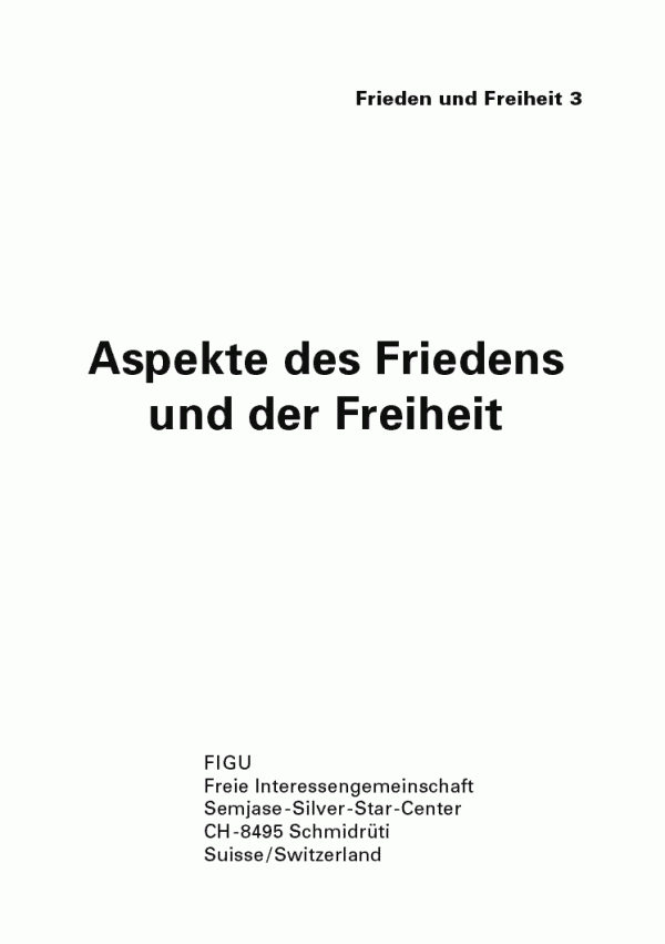 Aspekte des Friedens und der Freiheit