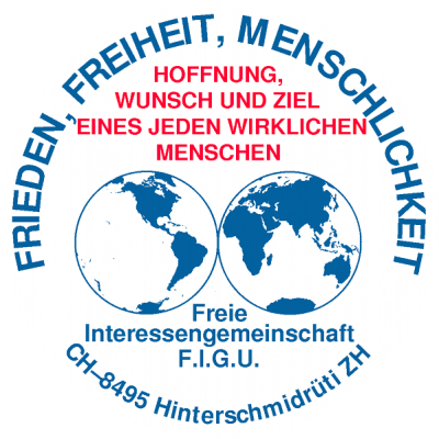 "Aufkleber" Frieden, Freiheit, Menschlichkeit